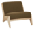 Click to swap image: &lt;strong&gt;Cole Occ Chair-Deep Olive/Nat Ash&lt;/strong&gt;&lt;br&gt;Dimensions: W760 x D925 x H700mm